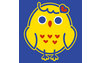 Owl in retro color