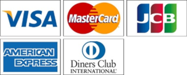 VISA / MasterCard / JCB / AMERICAN EXPRESS / Diners Club