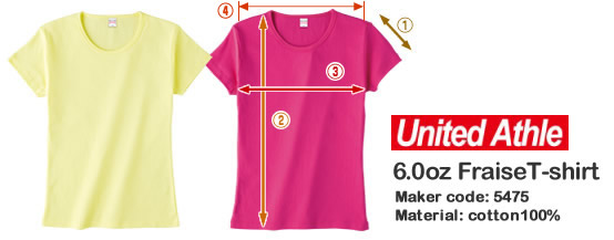 United Athle 6.0oz Fraise T-shirt