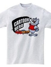 Cartoon Hero Wolf & Car