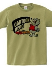 Cartoon Hero Wolf & Car