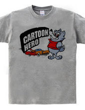 Cartoon Hero Wolf & Car