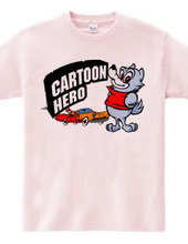 Cartoon Hero Wolf & Car