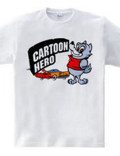 Cartoon Hero Wolf & Car