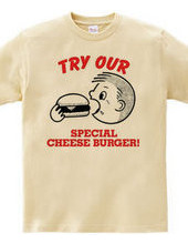 TRY OUR BURGER!