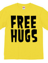 FREE HUGS (Standard Font 1 BK)