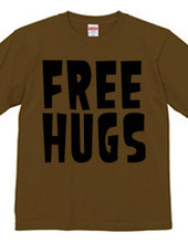 FREE HUGS (Standard Font 1 BK)
