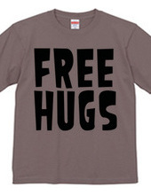 FREE HUGS (Standard Font 1 BK)