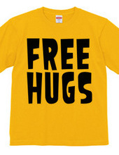 FREE HUGS (Standard Font 1 BK)