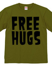 FREE HUGS (Standard Font 1 BK)