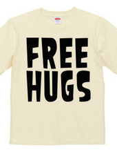 FREE HUGS (Standard Font 1 BK)