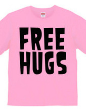 FREE HUGS (Standard Font 1 BK)