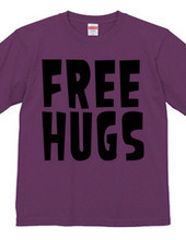 FREE HUGS (Standard Font 1 BK)