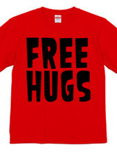 FREE HUGS (Standard Font 1 BK)