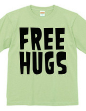 FREE HUGS (Standard Font 1 BK)