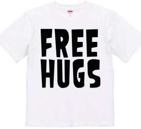 FREE HUGS (Standard Font 1 BK)