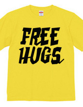 FREE HUGS (Standard Font 2 BK)