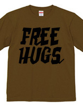 FREE HUGS (Standard Font 2 BK)