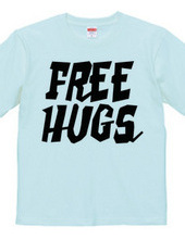 FREE HUGS (Standard Font 2 BK)