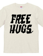 FREE HUGS (Standard Font 2 BK)