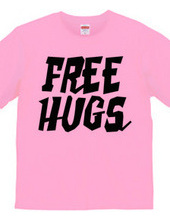 FREE HUGS (Standard Font 2 BK)