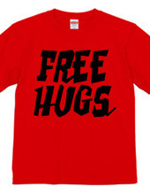 FREE HUGS (Standard Font 2 BK)