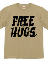 FREE HUGS (Standard Font 2 BK)