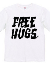 FREE HUGS (Standard Font 2 BK)