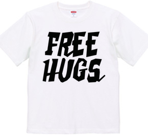 FREE HUGS (Standard Font 2 BK)