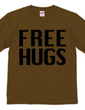 FREE HUGS (Standard Font 3 BK)