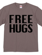 FREE HUGS (Standard Font 3 BK)