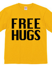 FREE HUGS (Standard Font 3 BK)