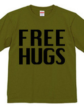 FREE HUGS (Standard Font 3 BK)