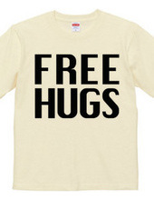 FREE HUGS (Standard Font 3 BK)