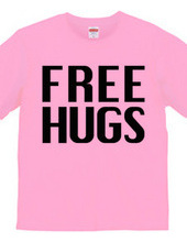 FREE HUGS (Standard Font 3 BK)