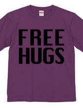 FREE HUGS (Standard Font 3 BK)