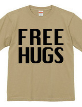 FREE HUGS (Standard Font 3 BK)