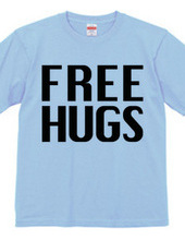 FREE HUGS (Standard Font 3 BK)