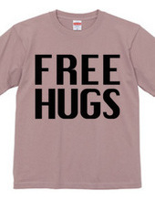 FREE HUGS (Standard Font 3 BK)