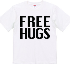 FREE HUGS (Standard Font 3 BK)