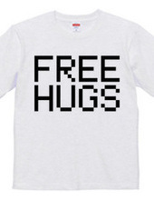 FREE HUGS (Standard Font 4 BK)