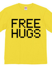 FREE HUGS (Standard Font 4 BK)