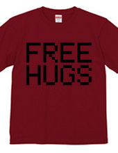 FREE HUGS (Standard Font 4 BK)