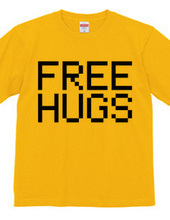 FREE HUGS (Standard Font 4 BK)