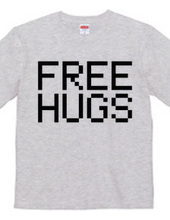 FREE HUGS (Standard Font 4 BK)