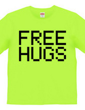 FREE HUGS (Standard Font 4 BK)