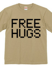 FREE HUGS (Standard Font 4 BK)