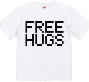 FREE HUGS (Standard Font 4 BK)