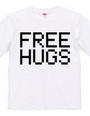 FREE HUGS (Standard Font 4 BK)