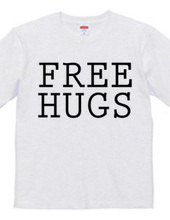 FREE HUGS (Standard Font 5 BK)